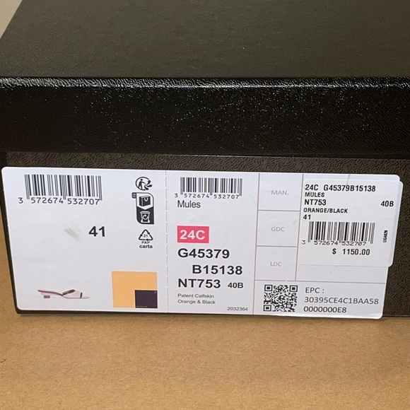 Authentic Chanel Mules orange/black size 41 - Picture 13 of 16